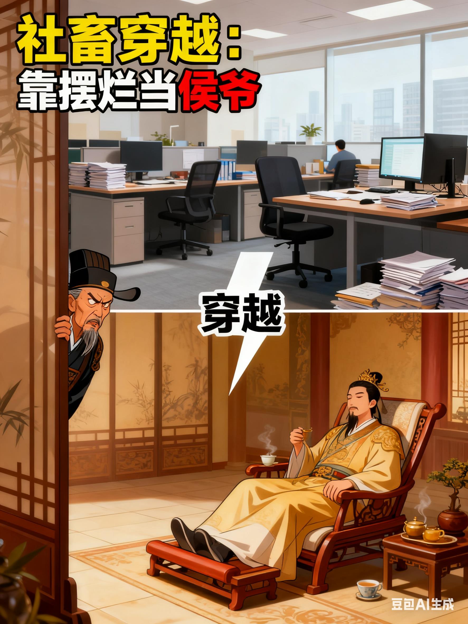 社畜穿越：靠摆烂当侯，卷王老爹